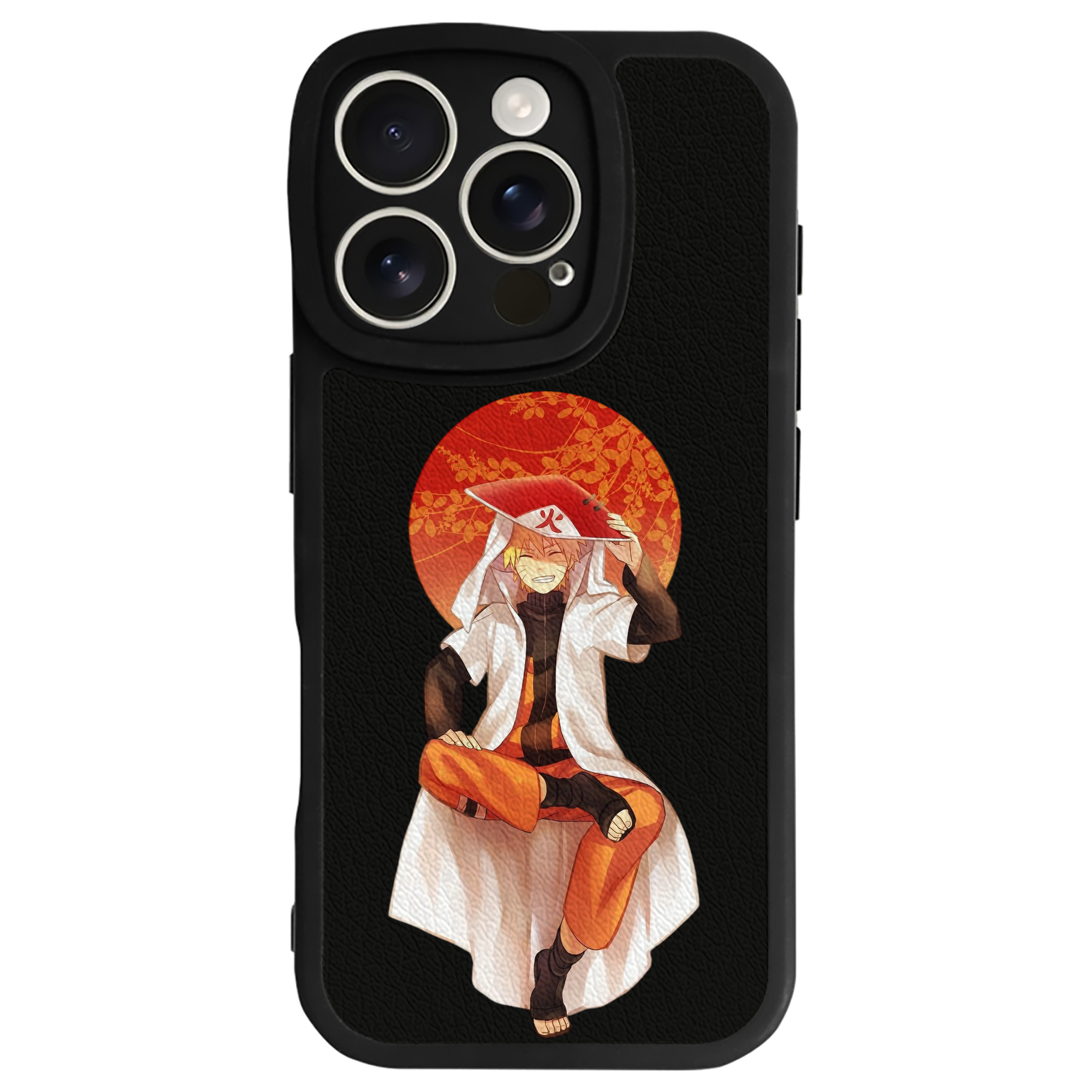（画像用） NARUTO -ナルト- うずまき ナルト Uzumaki Naruto 【iPhone 16シリーズ対応】シリコンスマホケース（レザー調） 材質：シリコン